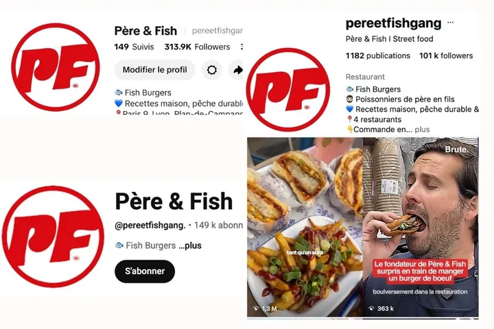 Père & Fish · profil Instagram